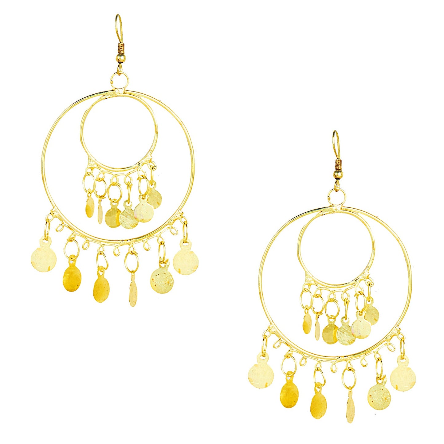 Oxidised Gold Multilayered Stylish Chandelier Jhumka Earring for Girls and Women (SJ_1823)