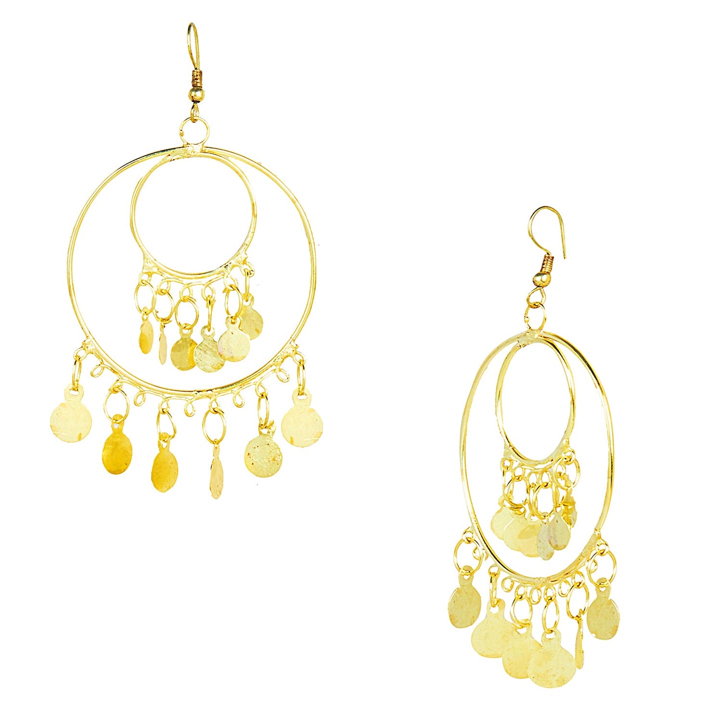 Oxidised Gold Multilayered Stylish Chandelier Jhumka Earring for Girls and Women (SJ_1823)