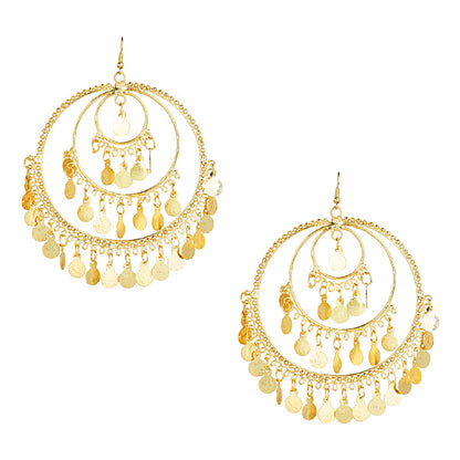 Shining Jewel Oxidised Gold Multilayered Stylish Chandelier Jhumka Earring for Girls and Women (SJ_1826)