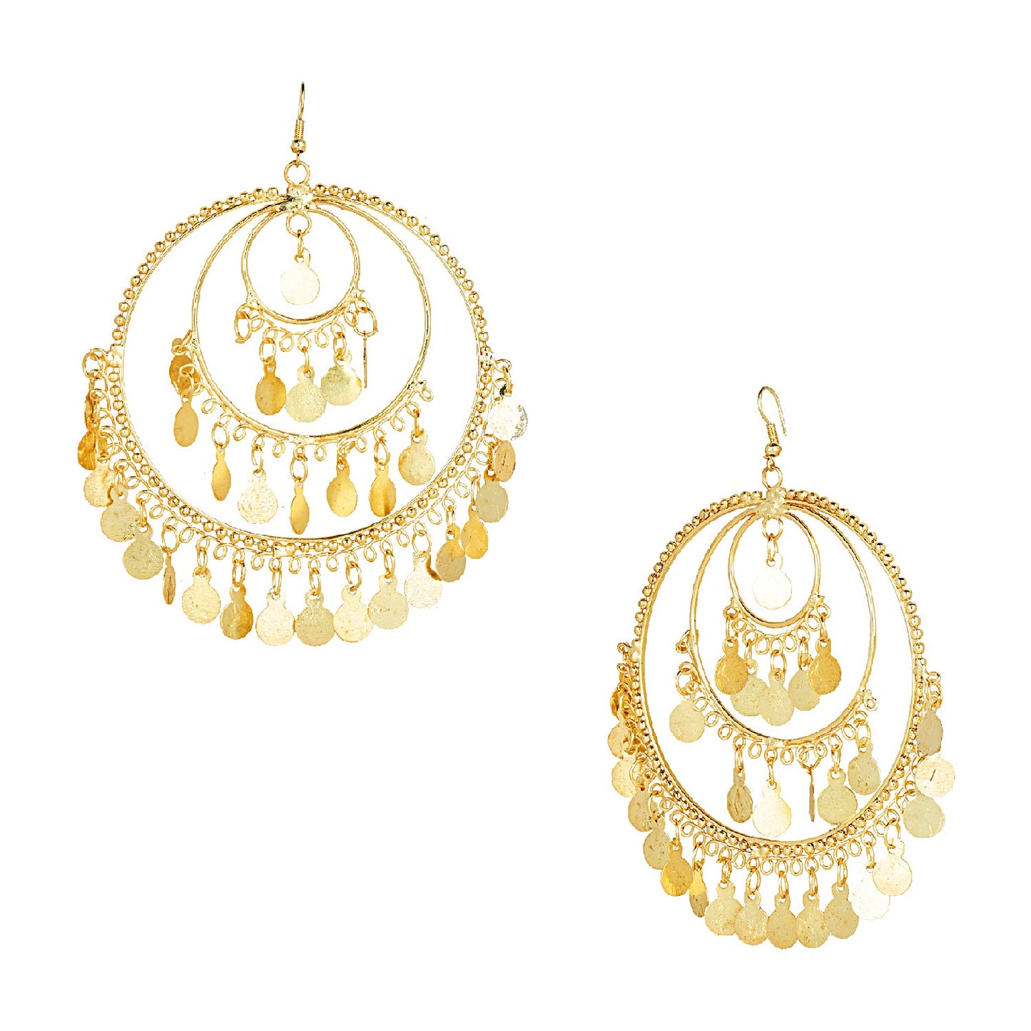 Shining Jewel Oxidised Gold Multilayered Stylish Chandelier Jhumka Earring for Girls and Women (SJ_1826)