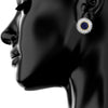 Traditional Oval Shape Blue Diamond Earring (SJ_183)