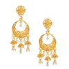 Shining Jewel 24K Gold Plated Traditional Chandelier Chandbali Gold Earrings for Women (SJ_1840)