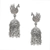 Shining Jewel Real Authentic Silver Look Peacock Chandbali Jhumka Earrings For Women & Girls (SJ_1853)