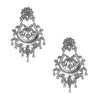 Shining Jewel Real Authentic Silver Look Oxidised Chandbali Earrings (SJ_1857)