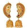Shining Jewel Gold Plated Handcrafted Antique Peacock Jewellery Ear Cuff Jhumka Earring For Women (SJ_1897)