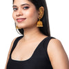 Shining Jewel Gold Plated Handcrafted Antique Peacock Jewellery Ear Cuff Jhumka Earring For Women (SJ_1897)