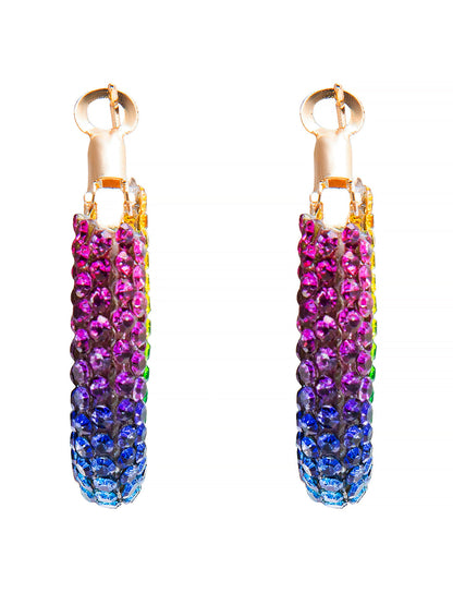Multicolor Designer Partywear Hoop Earrings for Women SJ_1906_L