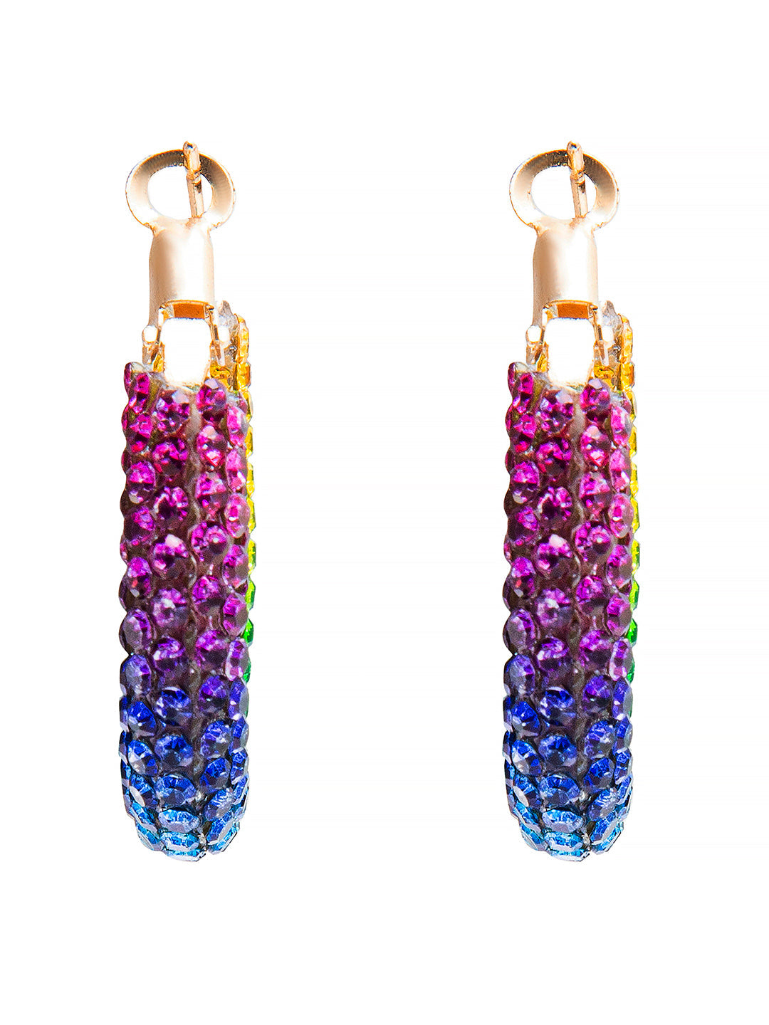 Multicolor Designer Partywear Hoop Earrings for Women SJ_1906_S