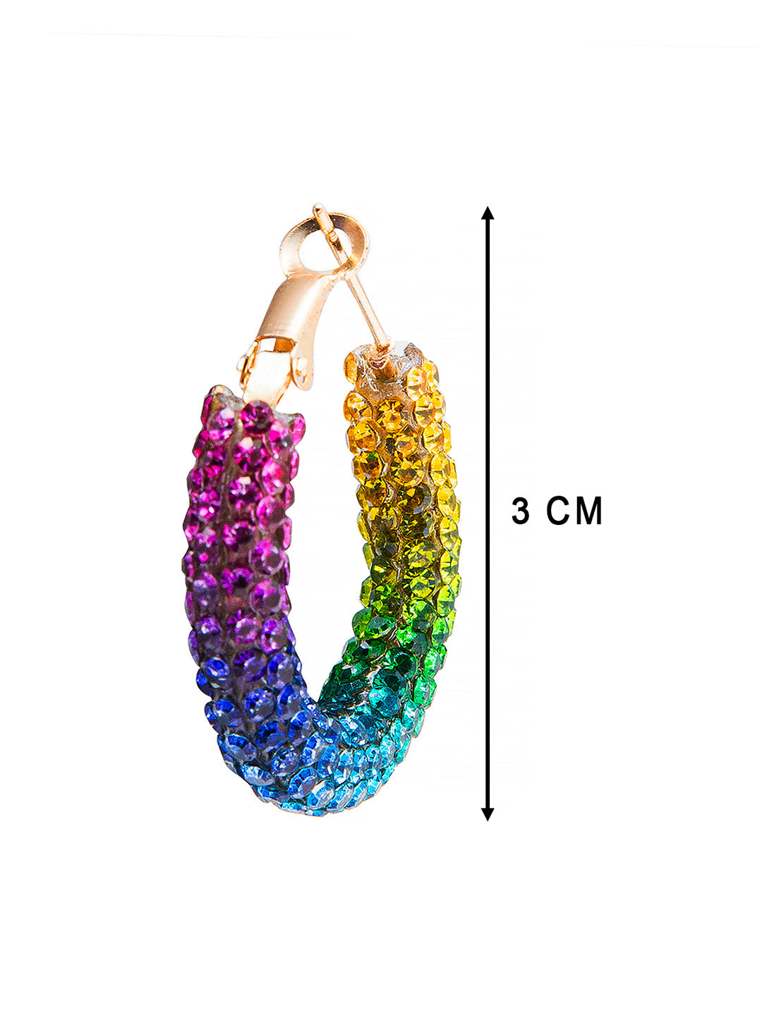 Multicolor Designer Partywear Hoop Earrings for Women SJ_1906_S
