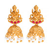 Handcrafted Antique Gold Plated Kundan Polki Godess Lakshmi Temple Jewellery Jhumka Earring For Women SJ_1918