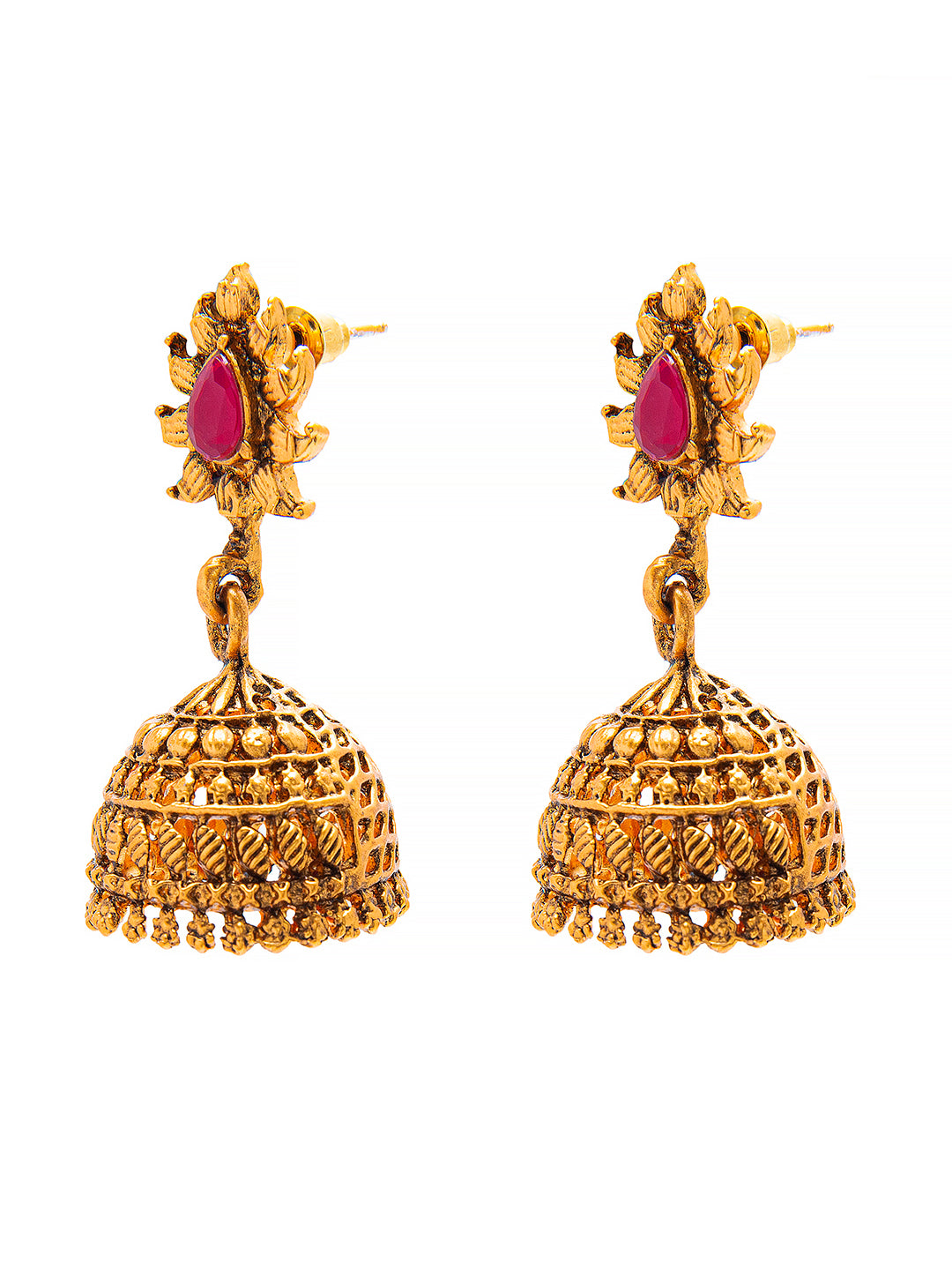 Antique Gold Jhumka /earrings Temple Jewelry / Dangle Drop Gold Jhumkas  /indian Wedding/kundan Jhumka/ Bridesmaid Earrings - Etsy