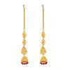 Shining Jewel Gold Plated DesignerTraditional Drop Dangler Gold Jhumka Earring (SJ_1927)