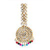 Shining Jewel Gold Plated Traditional Crystal Earring and Maang Tikka Combo Set for Women SJ_1928_(MT)