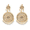 Shining Jewel Gold Plated Traditional Crystal Earring and Maang Tikka Combo Set for Women SJ_1928_(W)