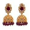 Shining Jewel Antique Gold Plated And Traditional Jhumka Earring With Crystals And Pearls (SJ_1931_M)