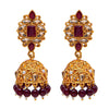 Antique Gold Plated And Traditional Jhumka Earring With Crystals And Pearls (SJ_1932_M)