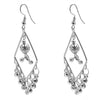 Shining Jewel Silver Oxidised Plated Geometric Drop Hook Gypsy Earrings for Women (SJ_1934 _D3)