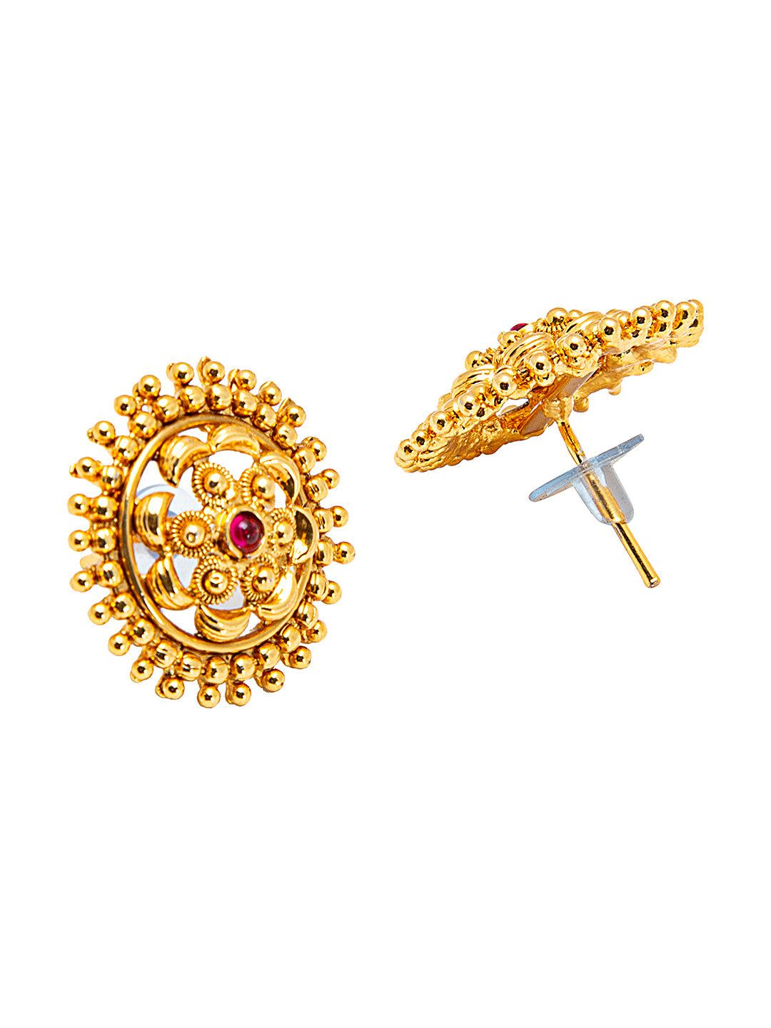 Shining Jewel Traditonal Gold Stud Earrings for Women (SJ_1936)