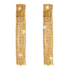 Shining Jewel Crystal and AD Gold Plated Fancy Western Style Cocktail Chandelier Long Sholder Duster earrings for women (SJ_1957_LCT)