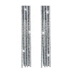Crystal and AD Green Silver Plated Fancy Western Style Cocktail Chandelier Long Shoulder Duster earrings for women (SJ_1957_S.G)