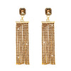 Shining Jewel Crystal and AD Gold Plated (LCT) Fancy Western Style Cocktail Chandelier Long  Shoulder Duster earrings for women (SJ_1959_LCT)