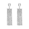 Shining Jewel Crystal and AD Silver Plated Fancy Western Style Cocktail Chandelier Long Shoulder Duster earrings for women (SJ_1959_S)