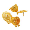 Shining Jewel Traditional Gold Medium Sized Classic Jhumki Earrings (SJ_1963)