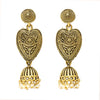 Shining Jewel Antique Gold Plated Antique Traditional Ethnic Jhumka With CZ & Pearls Earrings for Women (SJ_1968)