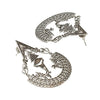 Shining Jewel Antique Silver Stylish Oxidized Chandbali, Dangler Earrings for Women (SJ_1981)