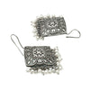 Shining Jewel Traditional Indian Antique Silver Oxidized Stylish Dangler, Pearl Earrings for Women & Girls (SJ_1992_S)