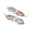 Shining Jewel Traditional Indian Antique Silver Oxidized Stylish Dangler, Tassel Earrings for Women & Girls (SJ_1993_C)