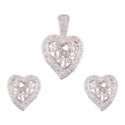 Silver Alloy Pendant Set Without Chain (SJ_2051)