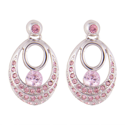 Pink Alloy Pendant Set Without Chain (SJ_2064)