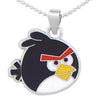 Black Angry Birds Pendant and Necklace (SJ_2101)