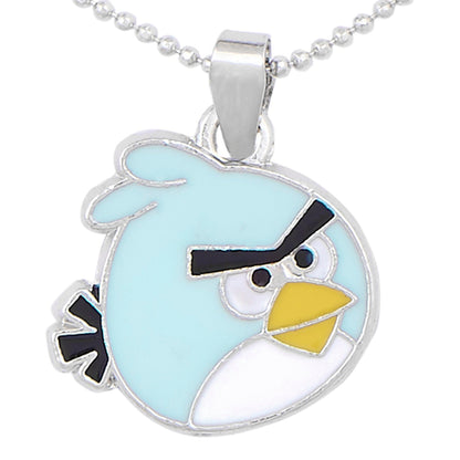 Sky Blue Angry Birds Pendant and Necklace (SJ_2102)