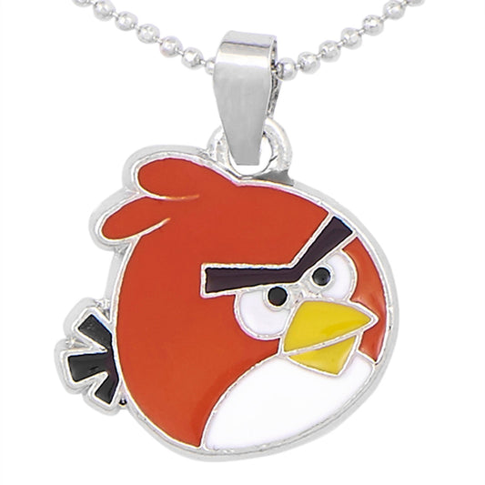 Red Angry Birds Pendant and Necklace (SJ_2103)