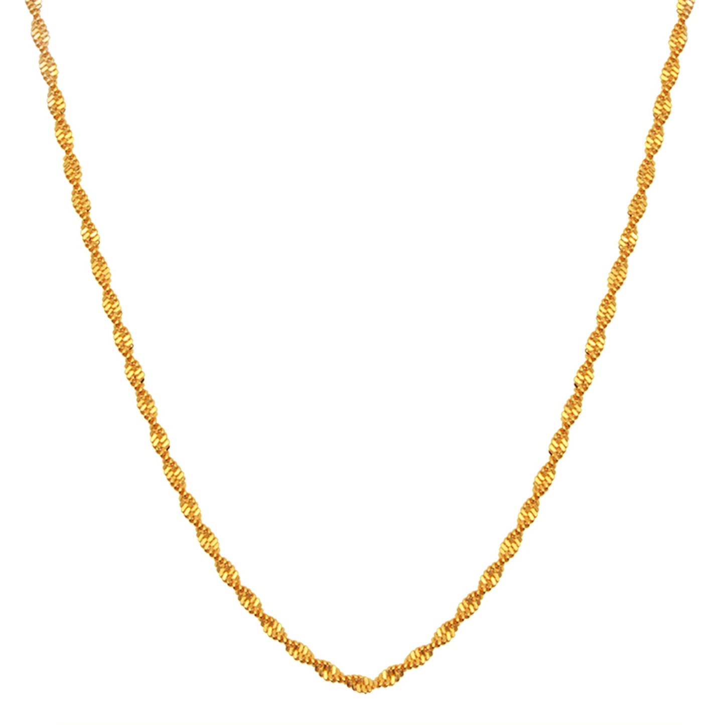 24K High Gold Plated Celebrity Inspired Unisex Link Gold Chain (SJ_2118)