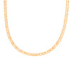 14K 24 inches Flat Gold Plated Imported Quality Mariner Link Chain for Men & Women (SJ_2124) - Shining Jewel