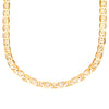 14K 24 inches Flat & Thick Gold Plated Imported Quality Mariner Link Chain for Men & Women (SJ_2125) - Shining Jewel