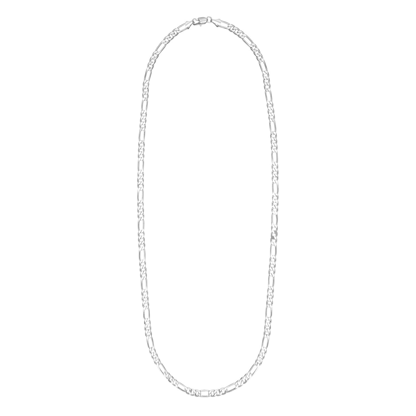 925 24 inches Silver Plated Imported Quality Figaro Chain for Men & Women (SJ_2126) - Shining Jewel