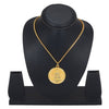 24K gold Plated Lakshmi Coin Pendant and Necklace (SJ_2162)