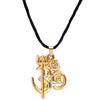 24K Gold Om Pendant Necklace with Trishul and Shivling for Men (SJ_2163)