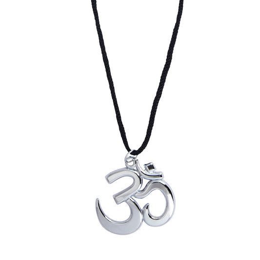 Silver Om Pendant Necklace for Men (SJ_2164)