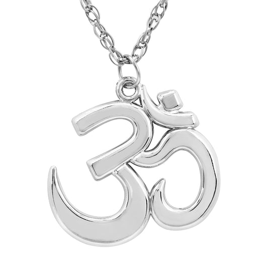 Om Silver Unisex Pendant (SJ_2166)