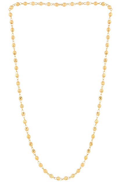 18K Gold Plated Ball Chain Mala For Women (SJ_2168)