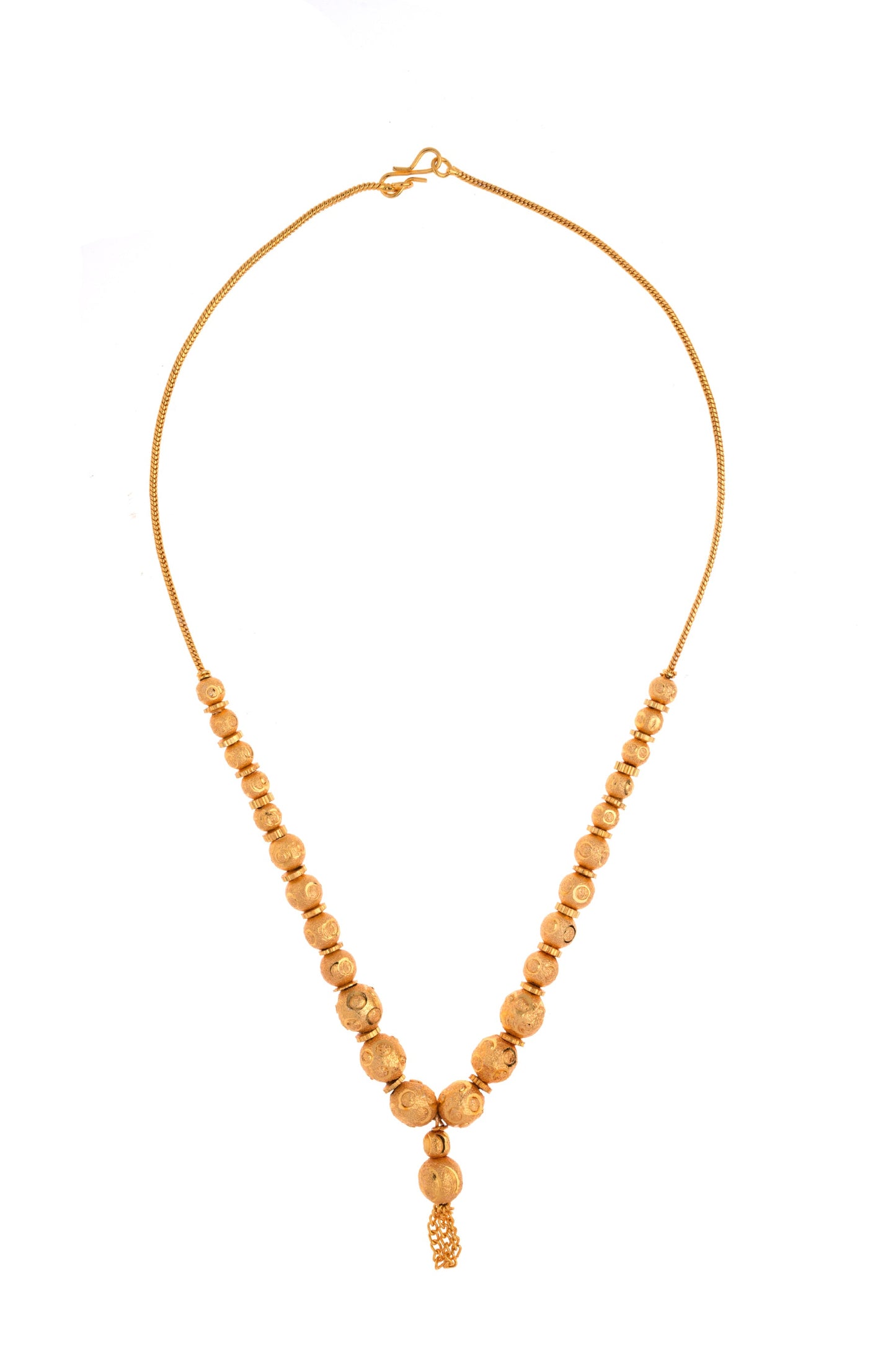 18K Gold Plated Ball Design Necklace For Women (SJ_2169)