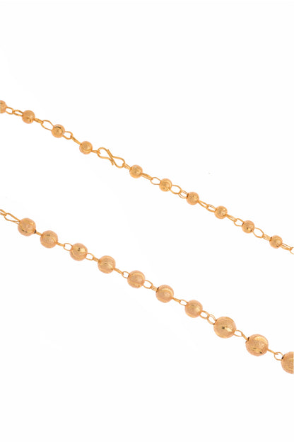 24 K Golden Ball Necklace (SJ_2171)