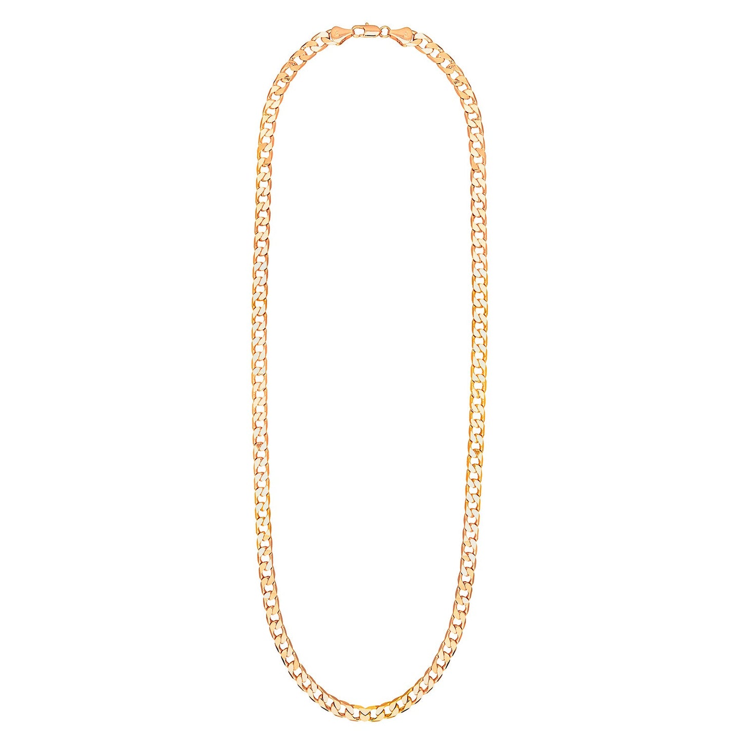 24K 24 inches Gold Plated Imported Quality Cuban Link Chain for Men & Women (SJ_2188) - Shining Jewel