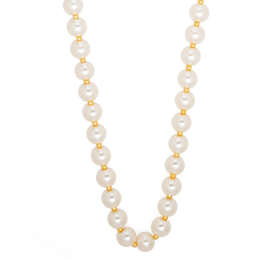 Handcrafted Single line Pearl Necklace  (SJ_2202)