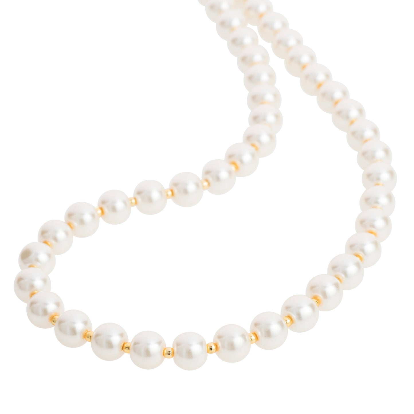 Handcrafted Single line Pearl Necklace  (SJ_2202)